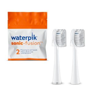 Waterpik™ Sonic-Fusion™ Full-Size Replacement Flossing Brush Heads – White – White (SFFB-2EW)